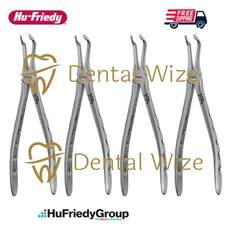 4 Pcs Hu-Friedy FX45XS Extracting Forceps #45 – Atraumair Serrated Dental Tools