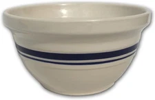 Ohio Stoneware 12" Dominion Mixing Bowl 12 inches, Bristol with navy stripes 