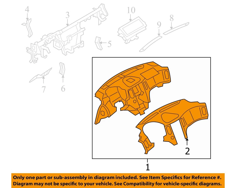 Панель приборной панели с навигацией подходит для 08–12 INFINITI EX35 10266263 - Изображение 4 из 4