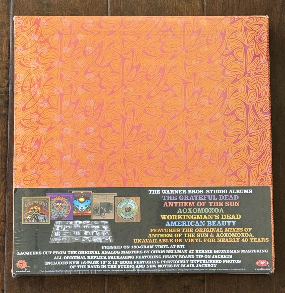 The Grateful Dead The Warner Bros Studio Albums 5 LP 180g Box Set - Image 2 of 4