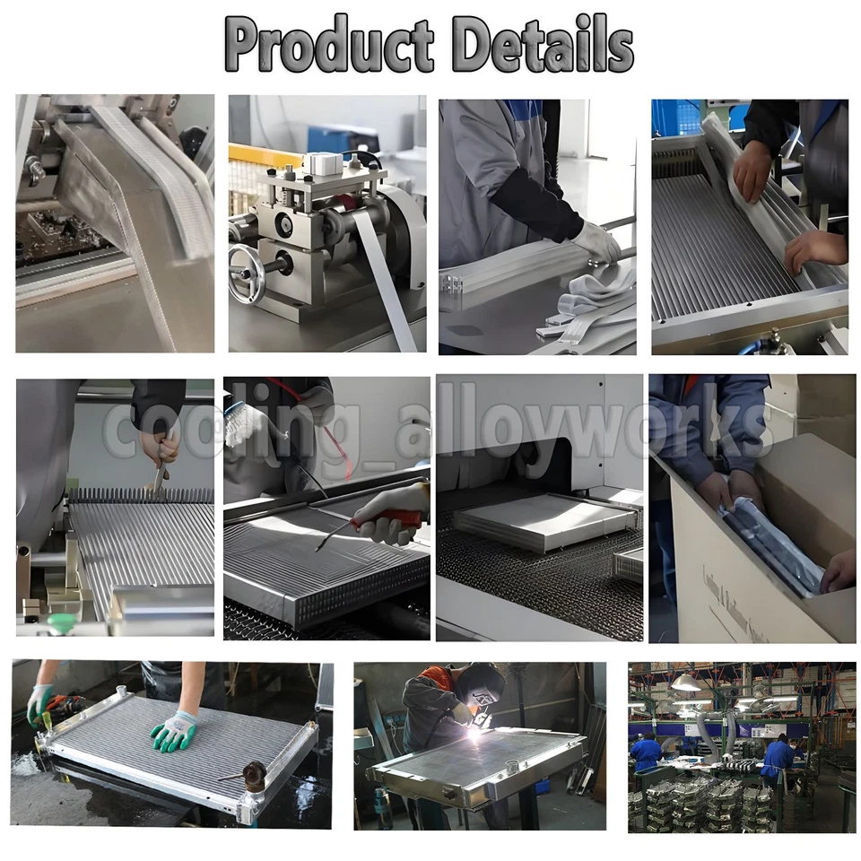 For 2001-2005 Chevrolet Silverado 2500 3500 Duramax 6.6L 3 Row Aluminum Radiator - Image 4 of 4