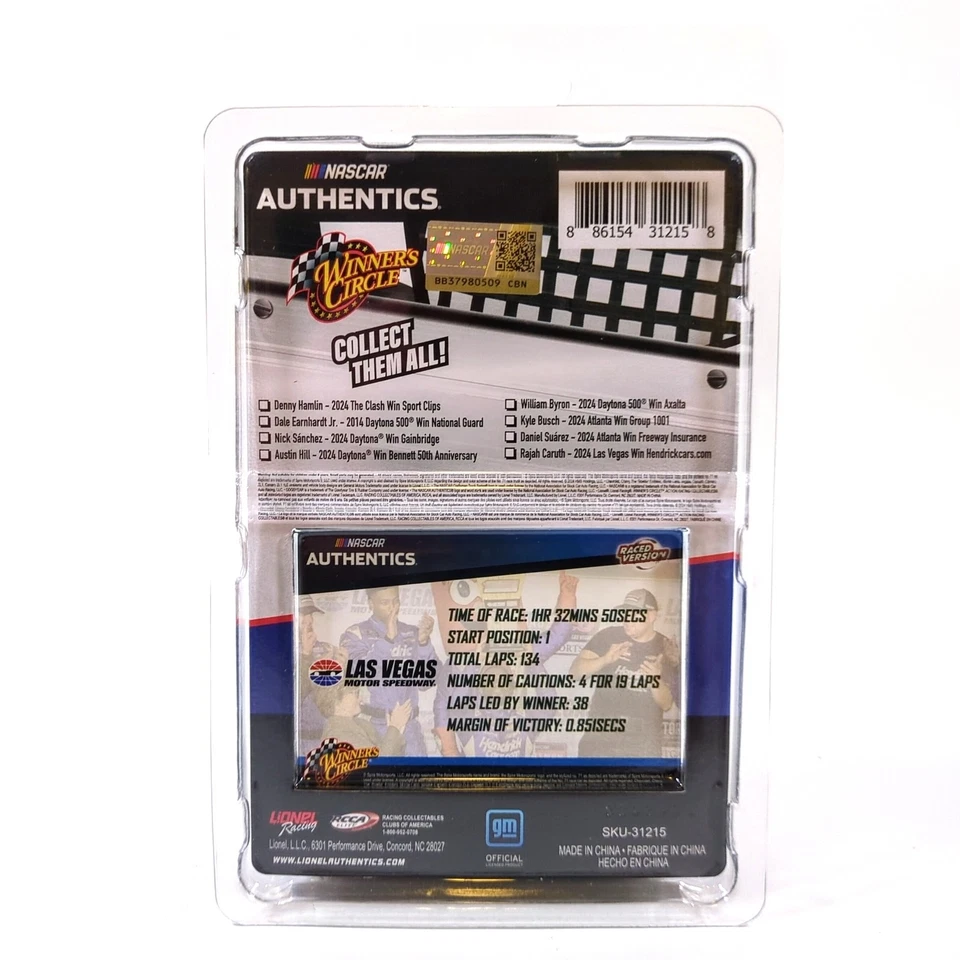 Rajah Caruth Las Vegas Truck Win Winners Circle 2024 Wave RW02 1:64 Nascar Auth - Image 3 of 3