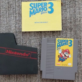 Nintendo Super Mario Bros. 3 NES Cartridge Single Player Platformer Game