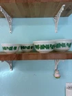 Vintage Hazel Atlas Ivy Milk Glass Mixing Bowl Set Of 4