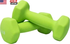 FUXION Neoprene Dumbbell Hand Weights, Sets of 2 with Multiple Weight Options, H