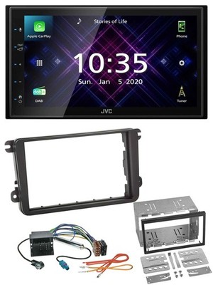 JVC DAB 2DIN MP3 Bluetooth USB Car Stereo for VW Amarok from 10 Beetle from 11 EOS from
