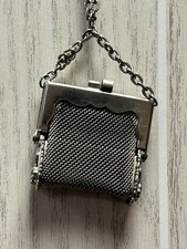 Antique German Mesh Coin Purse Mini With Chain 1.5 X 1.5 20 s-30 s