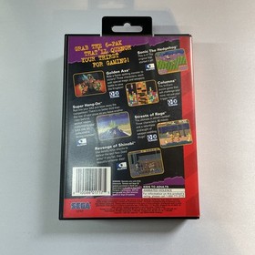 SEGA 6-Pak (Sega Genesis, 1995) Game Collection, With Manual CIB Tested