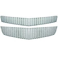 New Chrome Grill Grille Overlay Insert Kit For 2009-2012 Chevy Traverse Ls Lt New Chrome Grill Grille Overlay Insert Kit For 2009-2012 Chevy Traverse Ls Lt
