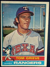 1976 TOPPS #106 TOM GRIEVE (TEXAS RANGERS) BASEBALL CARD