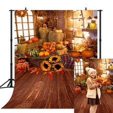 CapiSco 5X7FT Fall Thanksgiving Halloween Photo Backdrop 5'x7', SCO195