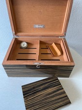 Humidor cygarowy Zarendorff z higrometrem 2 pudełka rzadki szlachetny