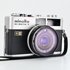 Minolta Hi-Matic F 35mm Rangefinder Film Camera w/ Rokkor 38mm f2.7 Prime Lens