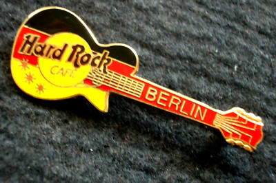 HRC Hard Rock Cafe Berlin Flag Colored Les Paul Guitar 4LC grid Back