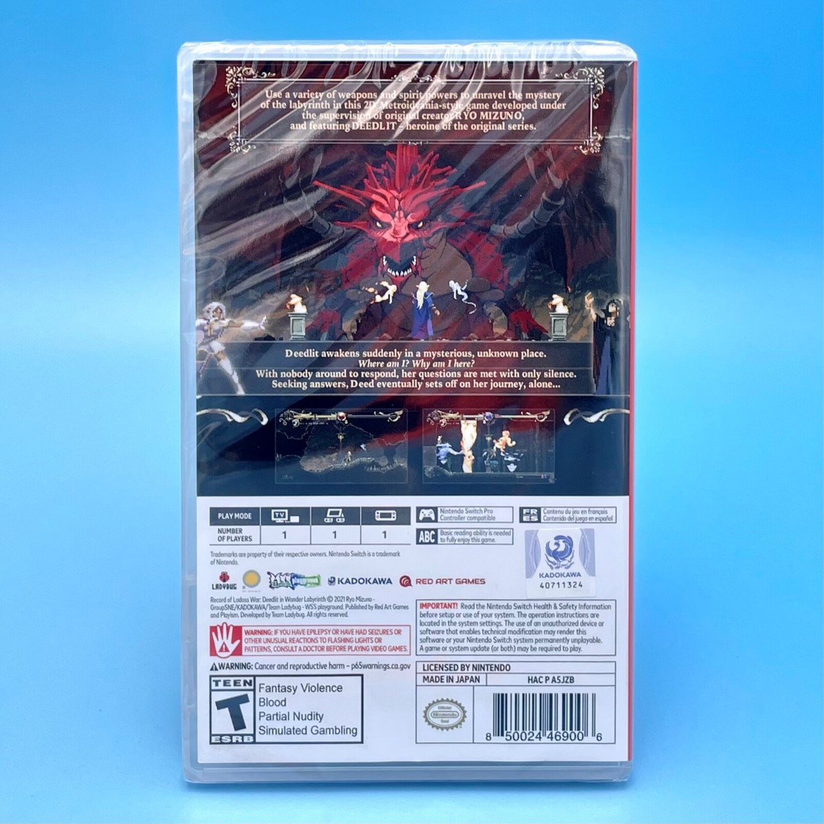 Record of Lodoss War【中古美品・DC北米版】 pre-owned ”Record of Lodoss War: Deedlit in Wonder Labyrinth