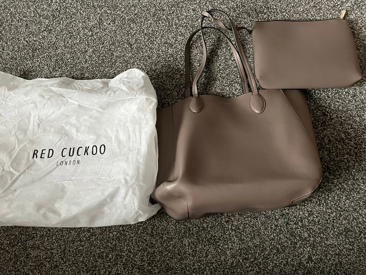 RED CUCKOO LONDON beige large tote bag used once excellent condition