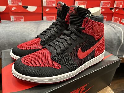 Air Jordan 1 Retro High OG Flyknit “Bred” - Men's Size 9.5 Air Jordan 1 Retro High OG Flyknit “Bred” - Men's Size 9.5