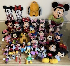 HUGE Mickey Minnie Mouse Disney Store Plush Toy Collection Lot Donald Pluto RARE