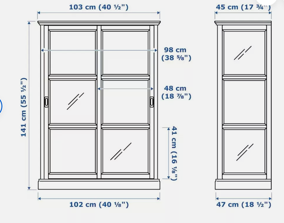 IKEA MALSJÖ Black Glassdoor Display eBay