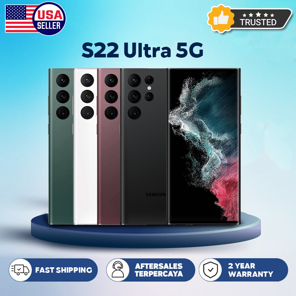 New Samsung Galaxy S22 Ultra 5G SM-S908U 128/256/512GB Fully