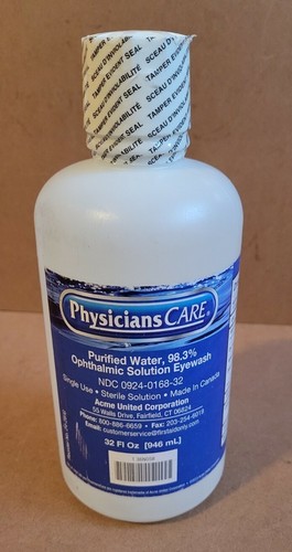 Solution De Lavage Oculaire PhysiciansCare - Flacon De 32 Onces (946ml) - Neuf