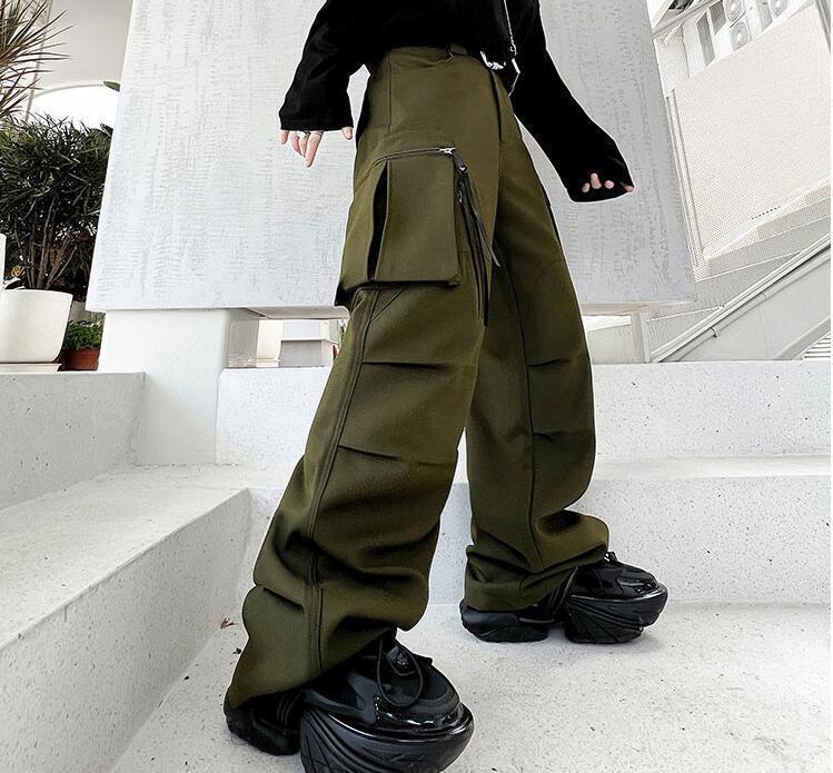 【BAON】[unisex] Tarki pintuck pigment wide cargo pants DenverBZCargo pants - Dune – BRUUNSBAZAAR.COM