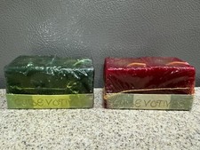 2 Vintage Packs Cube Votive Candles Made in Denmark Unopened Hunter & Burgundy