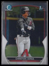 2023 Bowman #BCP-56 Chrome Christian Cerda Prospects Arizona Diamondbacks