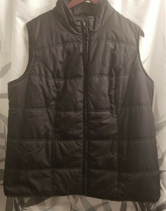 woman within puffer vest