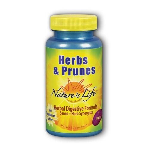 Herbs & Prunes 100 tabs By Nature's Life - Picture 1 of 1