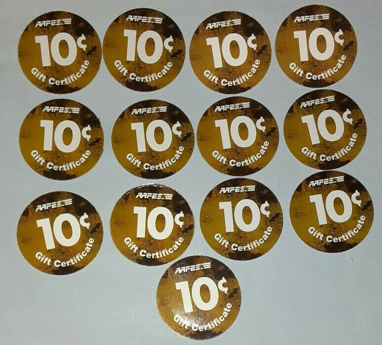 10th Print 10 Cents Set of AAFES  Pogs  in  Uncicculated  condtion  - Image 2 of 2