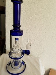 15-034-Cobalt-Blue-Glass-Bong-Water-Pipe-Percolators-Ice-Catcher-18mm-Recycler