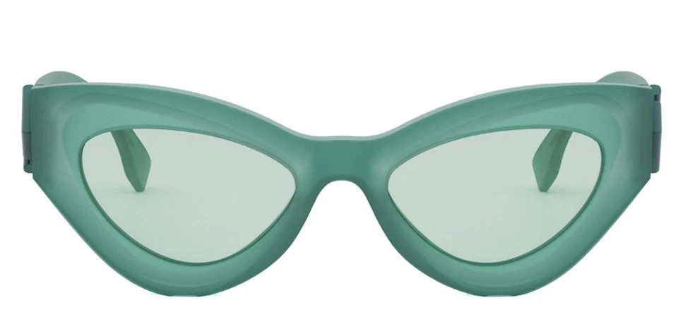 NUEVAS GAFAS DE SOL FENDI FF DIAMONDS FE40146I 95N VERDE LECHOSO/VERDE HUMO 52-20 Foto 4 de 4