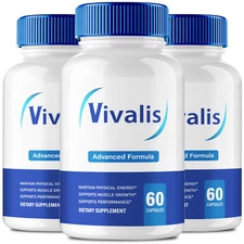 (3 Pack) Vivalis for Men ed, Male Health Pills to Boost Energy & Vitality