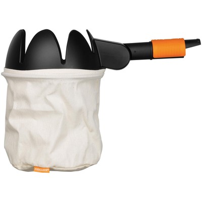 Fiskars QuikFit Obstpflücker Pflücker Kunststoff Baumwolle Schwarz Orange 32 cm
