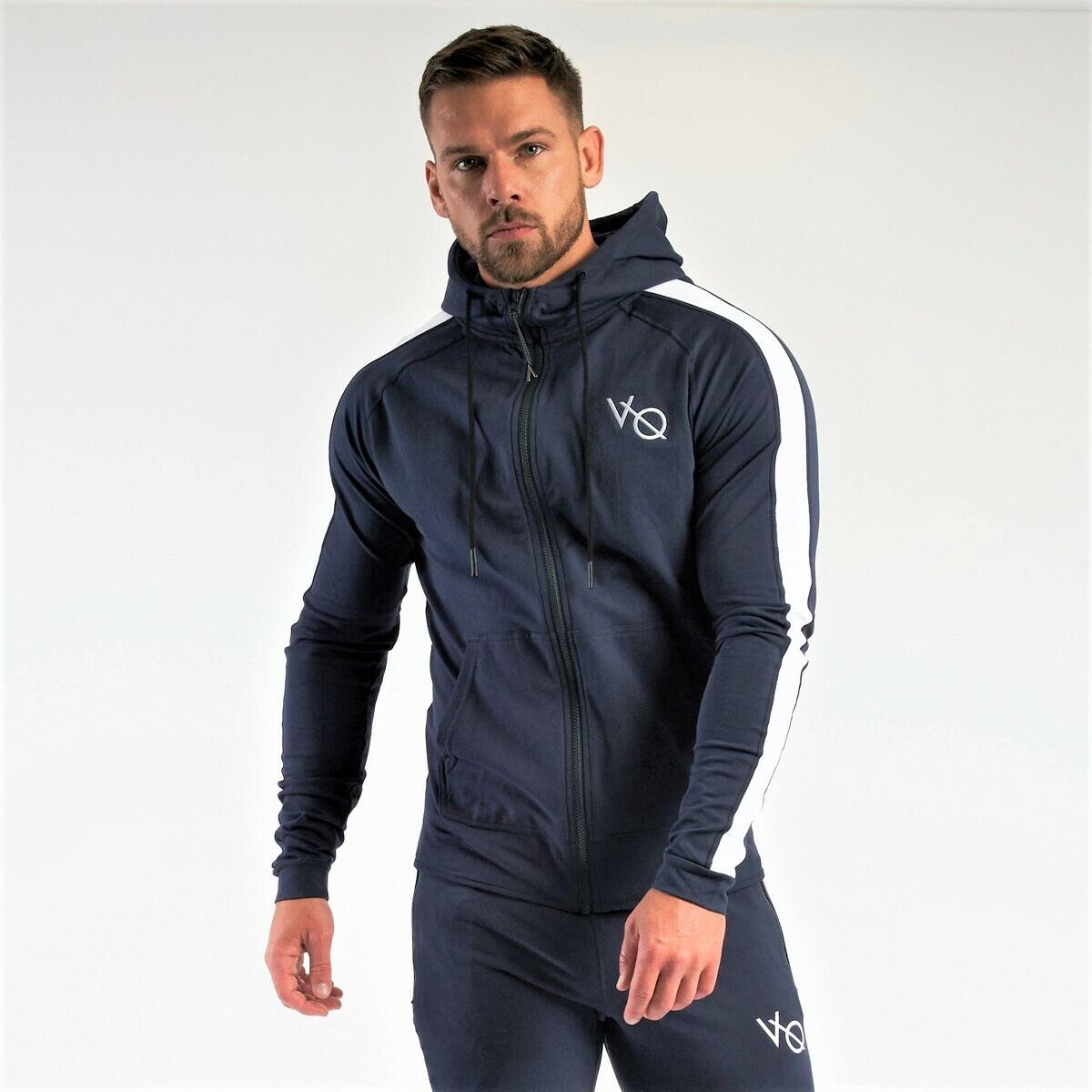 VANQUISH Fitness London 'VQ Strike' Full Zipper Hoodie VANQUISH Fitness London 'VQ Strike' Full Zipper Hoodie