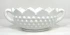 Vintage Fenton Hobnail Milk Glass Bowl Oval Double Handled Candy Dish Farmhouse