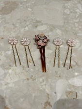 5 Piece Wedding Hair Pins for Brides, Wedding Hair Accessories Bun Chignon
