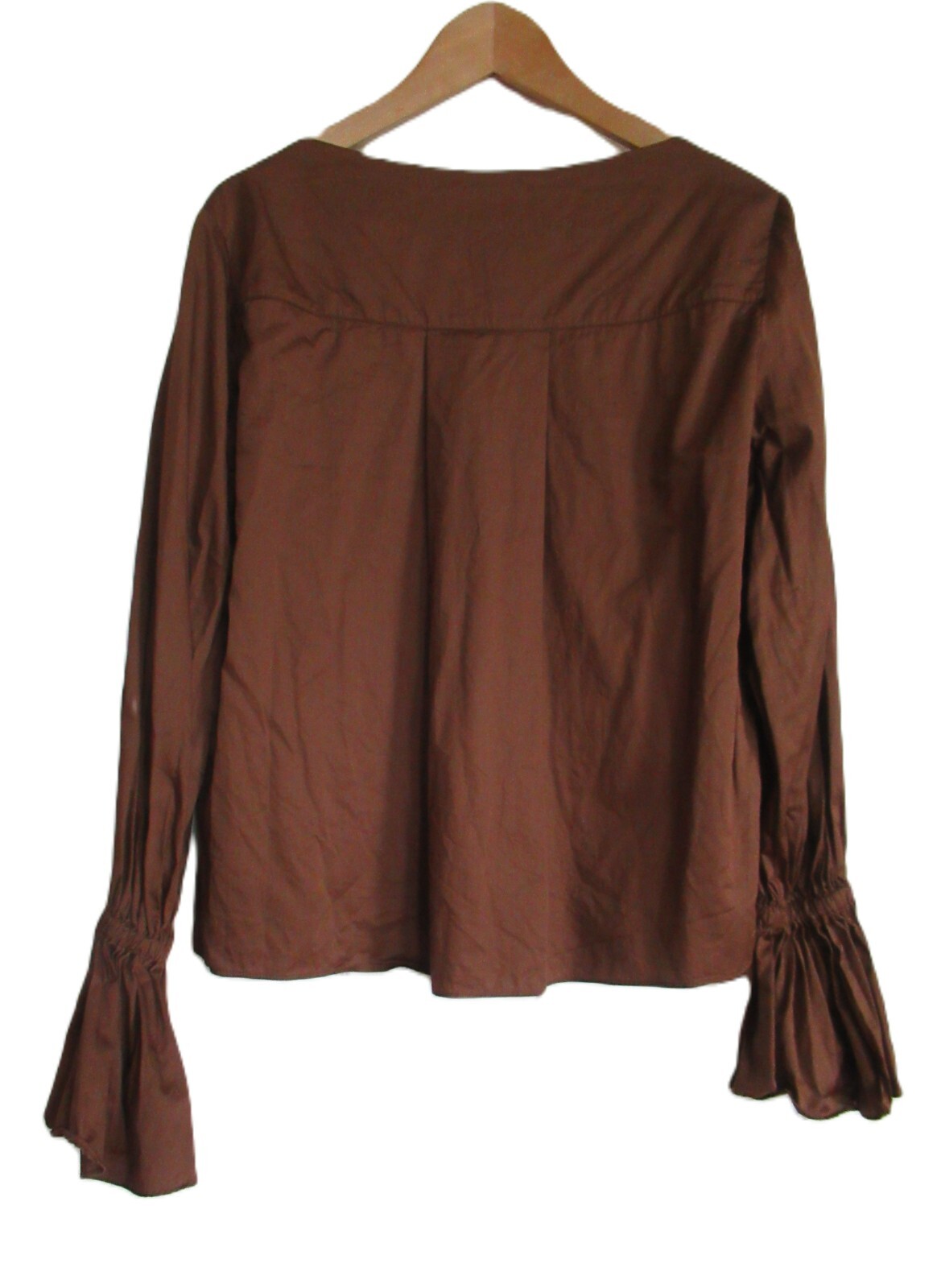 Something Navy brown pullover blouse size medium,… - image 2