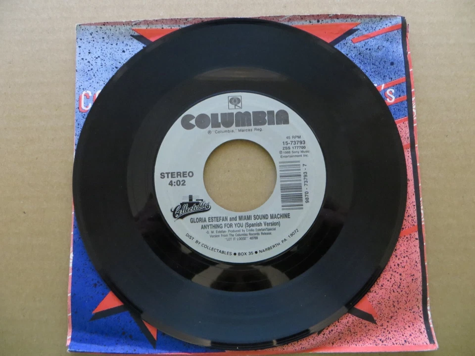 Gloria Estefan & Miami Sound Machine – Anything For You - 1991 - 7" Single VG+ - Image 4 of 4