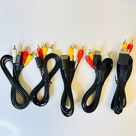 Audio Video AV Composite RCA Cable for Sega Dreamcast Console 1.8M