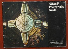 NIKON F PHOTOGRAPHY GUIDE SALES BROCHURE, 40 PAGES, 1970, NEX 120/157254