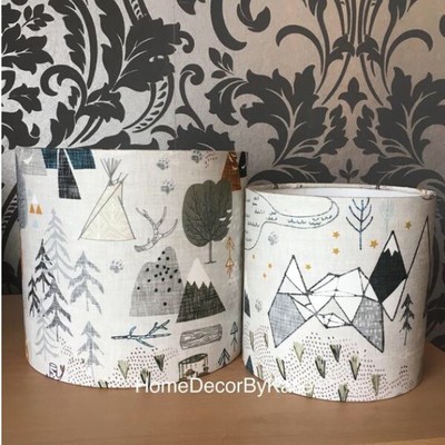 woodland lampshade nursery