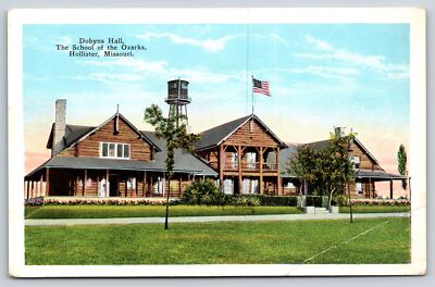 Hollister Missouri~Dobyns Hall School of Ozarks~Vintage Postcard