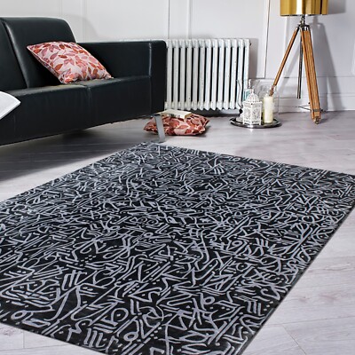 Hand Tufted Rug Silk Hand - Tufted Living Room area rugs Modern Floor Decor 3x5