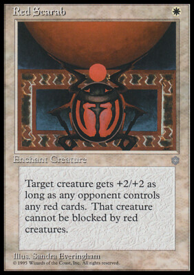 Magic the Gathering MTG Red Scarab (49) Ice Age   LP