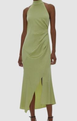$551 Helmut Lang Women's Green Silk Pleated Halter A-Line Dress Size XS | eBay $551 Helmut Lang Women's Green Silk Pleated Halter A-Line Dress Size XS | eBay
