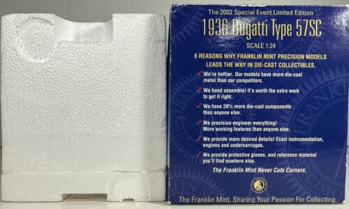 The 2002 Special Event Limited Edition 1936 Bugatti Type 57SC Sealed Shell + COA - Picture 3 of 4
