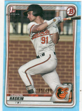 Hudson Haskin Orioles 2020 Bowman 1st #BD-130 /499 Bx14c