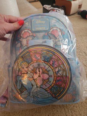 Loungefly Disney Princess Cinderella Collection Stained Glass Mini Backpack NWT